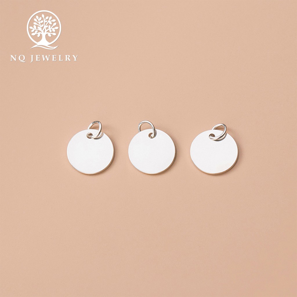 Charm bạc hình tròn treo - NQ Jewelry