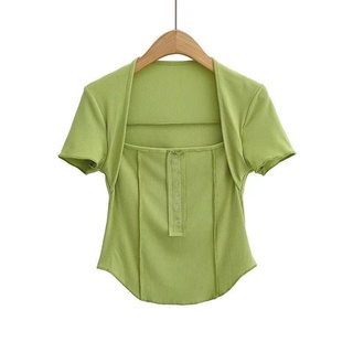 Áo thun gân cotton [ảnh thật]