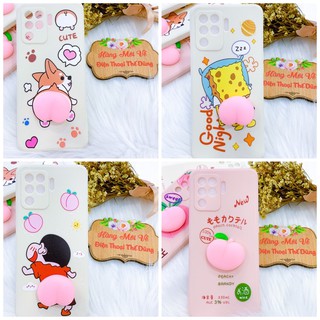 Ốp lưng Oppo F11 A9 2020 A5 2020 F9 A7 A5s A3s trái đào 3d dẻo mịn chống sốc