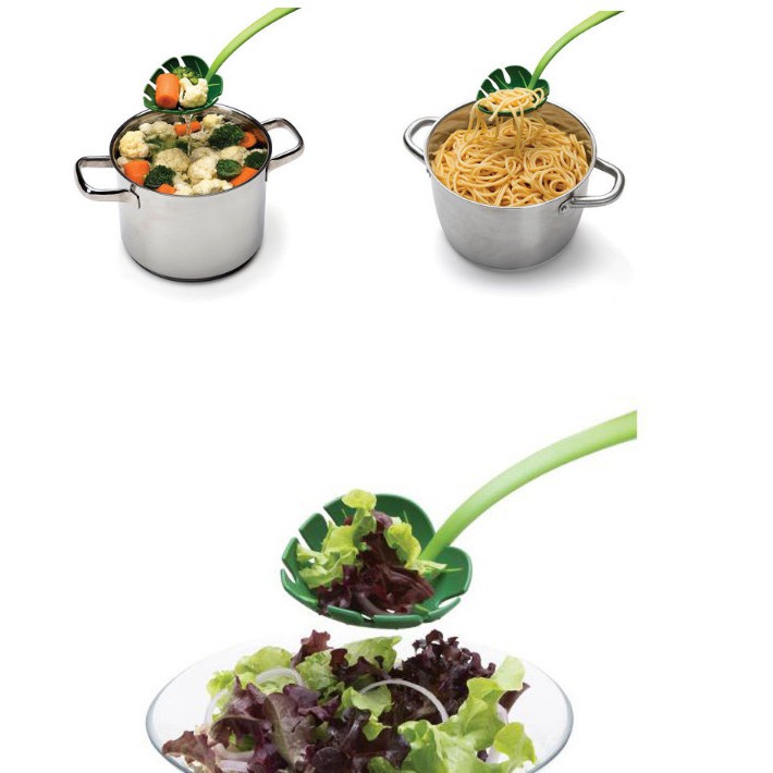 Vá Muông Vớt Thức Ăn Hình Dạng Chiếc Lá Tiện Lợi