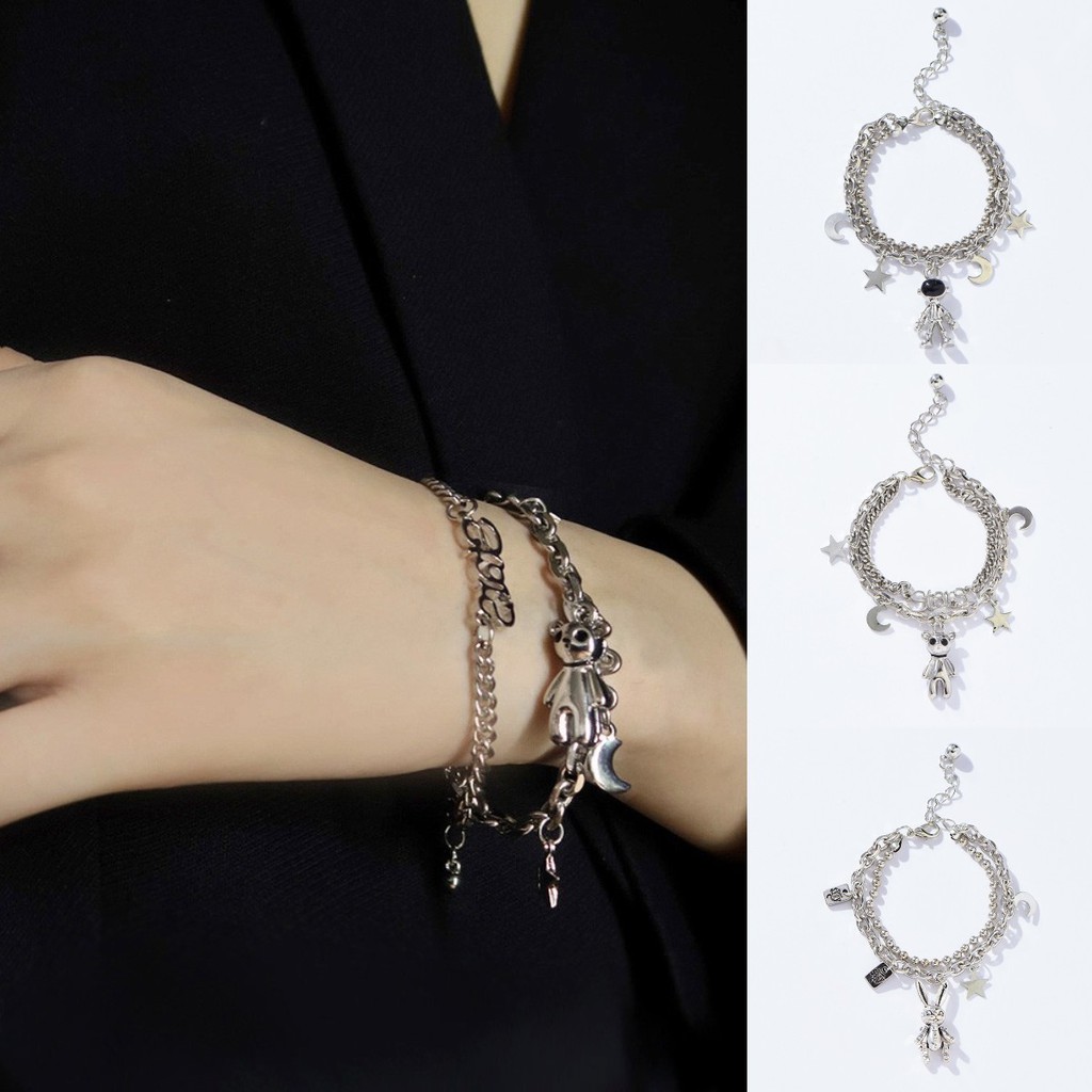 Vòng Tay Bằng Hợp Kim Hình Gấu Xinh Xắn phong cách Hàn Quốc cho nữ | BigBuy360 - bigbuy360.vn