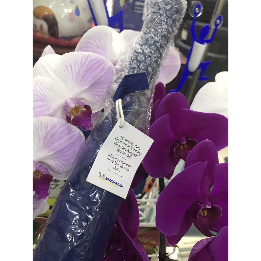 DÙ GOLF MÀU XANH DƯƠNG MICHELIN- ĐƯỜNG KÍNH 140 CM- CHỐNG TIA UV