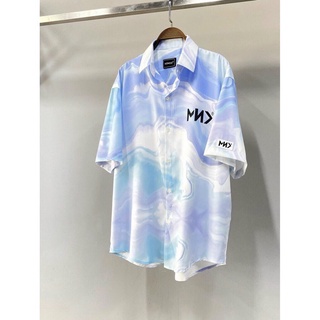 Áo sơ mi MNY loang xanh bầu trời form rộng siêu hot