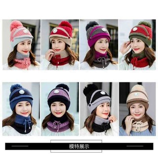 Sét mũ len nữ kèm khăn 3.1