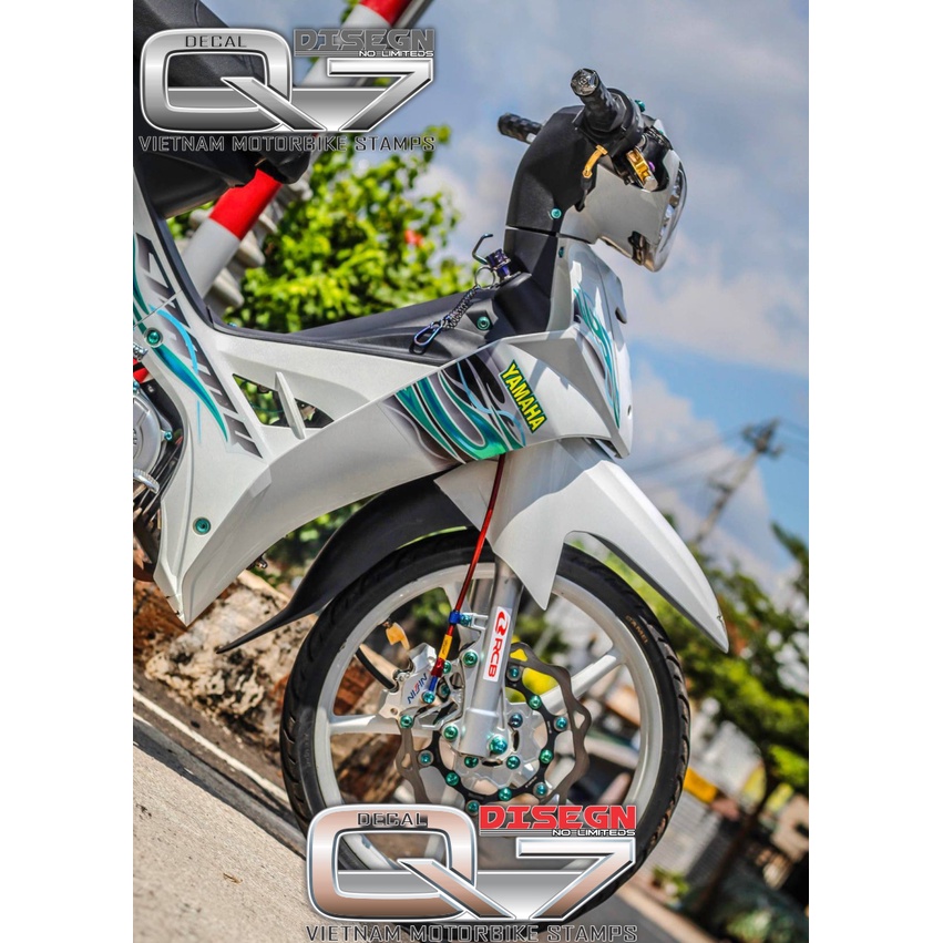 Tem Rời Sirius 110 XANH TRẮNG