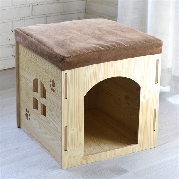 Nhà gỗ vuông cho thú cưng Loffepet 2 size - 6972354874405