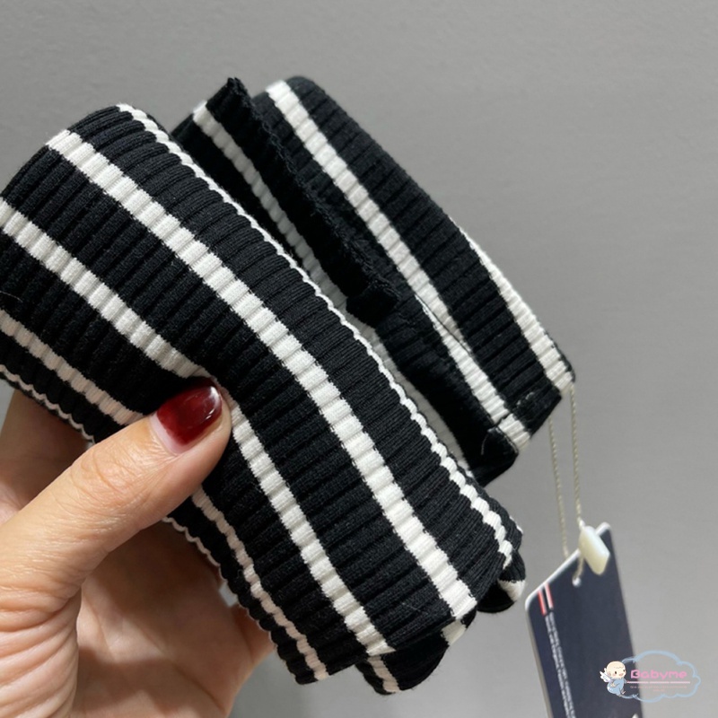 Quần Legging Họa Tiết Kẻ Sọc Dễ Thương Thoải Mái Phong Cách Hàn Quốc Cho Bé Gái