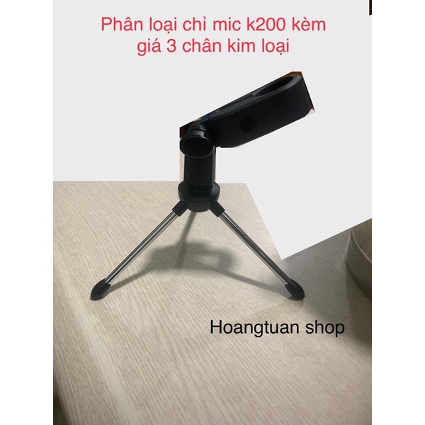 [Mã ELHACE giảm 4% đơn 300K] Mic thu âm livestream Takstar PC-K200 kèm chân đỡ.