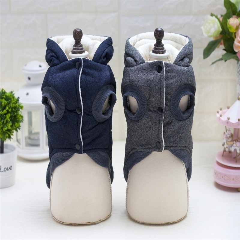 Áo khoác cotton có mũ dễ thương cho thú cưng