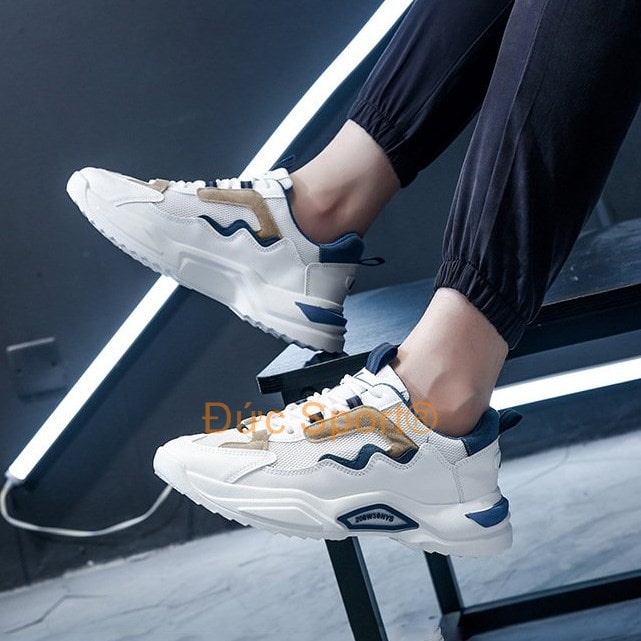 Giày Thể Thao Nam Tập Gym Chạy Bộ Thể Dục Đức Sport giày sneaker nam cổ thấp giá rẻ G241