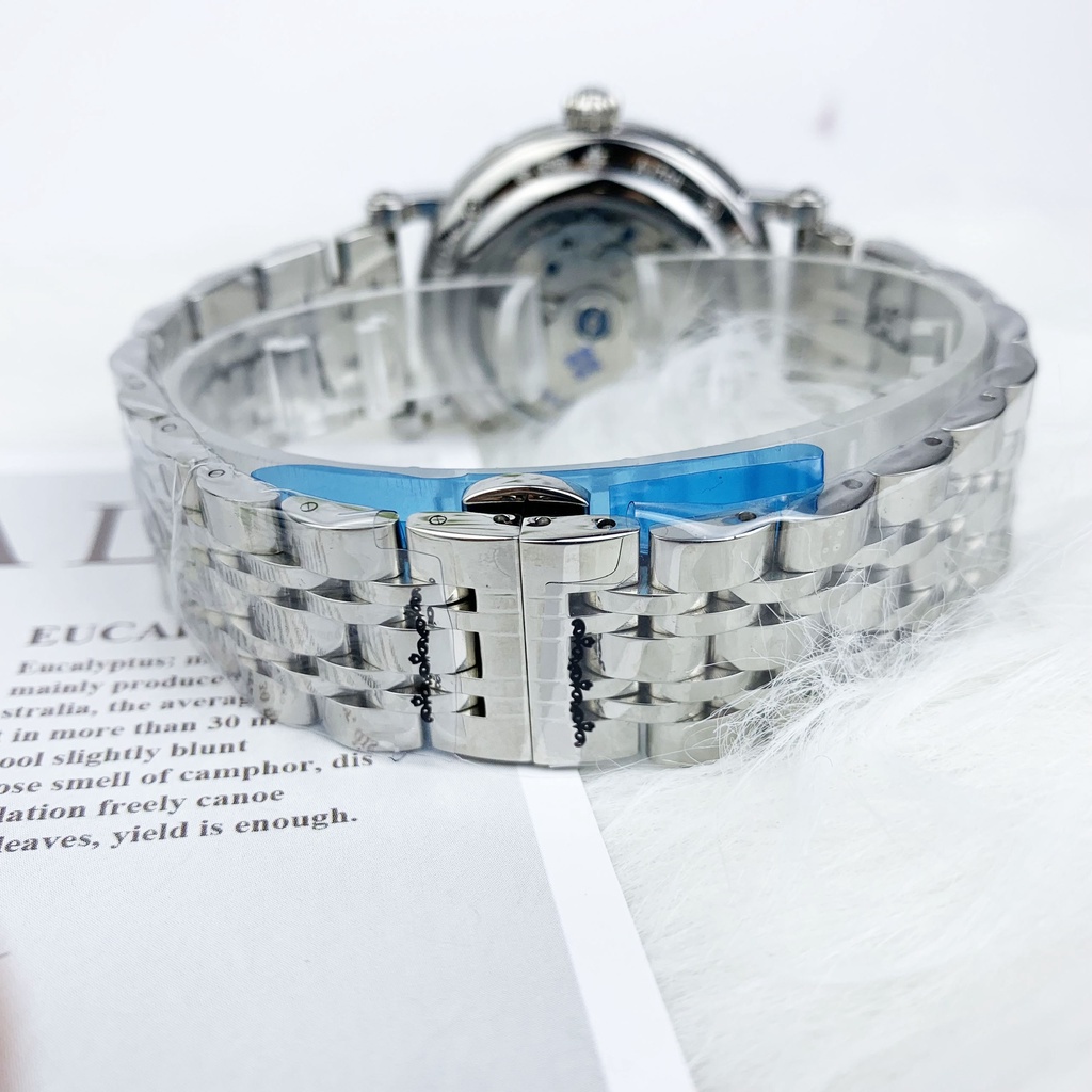 Đồng hồ Nam Patek máy nhật, mẫu Lịch vạn niên mặt trắng viền trắng dây da, dòng cơ Automatic size 41mm-42mm | BigBuy360 - bigbuy360.vn