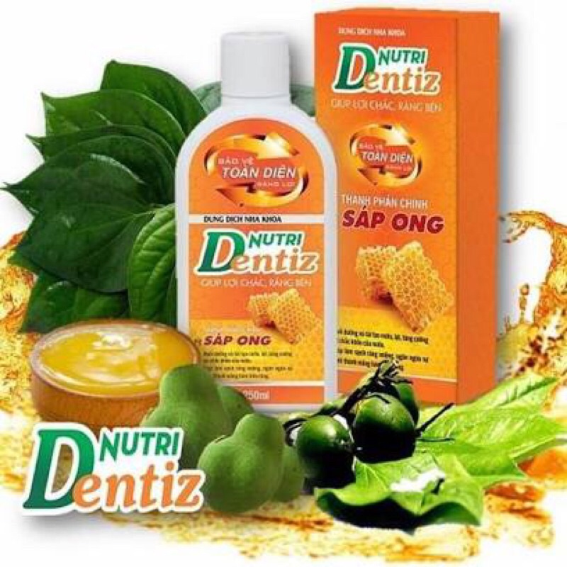 Nước súc miệng dung dịch nha khoa Nutridentiz hỗ trợ hôi miệng, răng miệng, nướu răng, cho hơi thở thơm tho(nutri dentiz