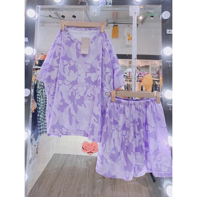 [Mã SKAMA06 giảm 8% tối đa 50K đơn 250K] Bộ thun cộc tay loang unisex sẵn kho | BigBuy360 - bigbuy360.vn