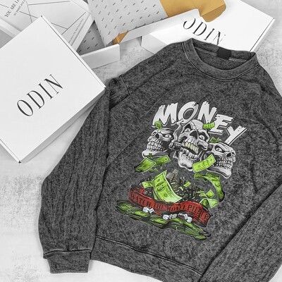 Áo Sweater OD Oversize 3Money, áo nỉ dài tay Unisex ODIN CLOTHING | BigBuy360 - bigbuy360.vn