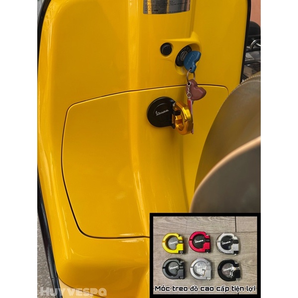 MÓC TREO ĐỒ CHO XE VESPA ĐA DẠNG MÀU SẮC