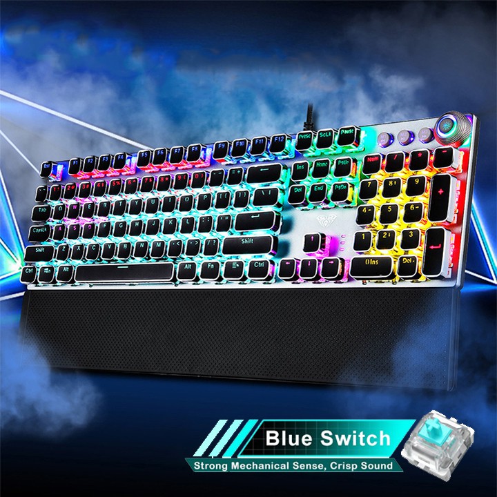 bàn phím cơ chơi game AULA F2058 LED RGB (Blue Switch)
