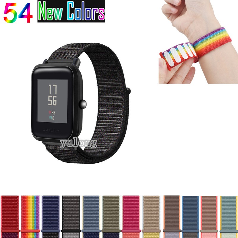 20mm Nylon Loop Watchband Strap for Huami Amazfit Bip Li thumbnail