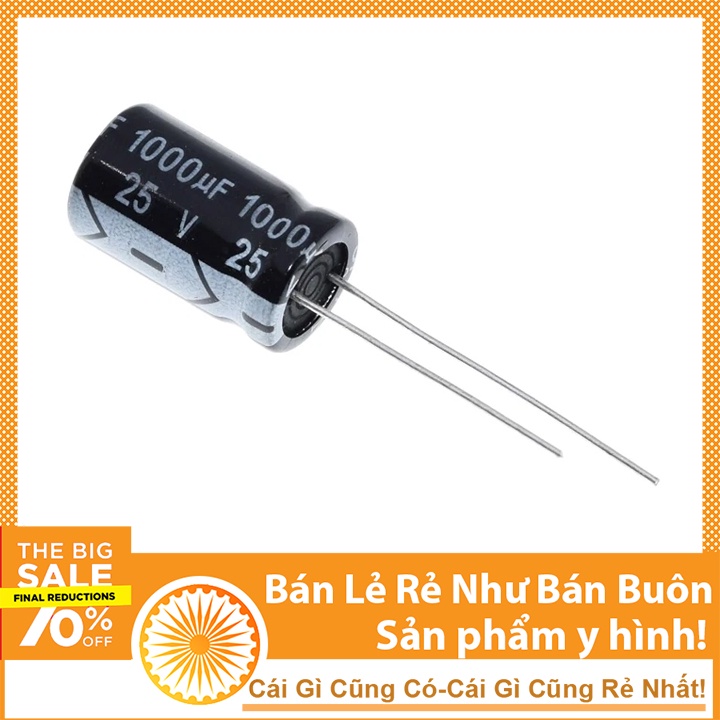 Combo 5 Tụ Hóa 25V (2200uF - 3300uF - 4700uF)