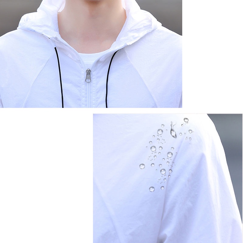 Adidas Áo Khoác Thể Thao Có Mũ Chống Nắng Siêu Nhẹ Thoáng Khí Chống Thấm Nước Thời Trang Cho Nam