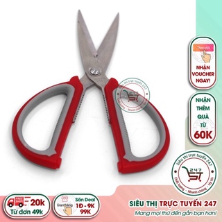 Kéo cắt đa năng 08A với chất liệu thép không gỉ là kéo nhà bếp tiện lợi cho chị em nội trợ