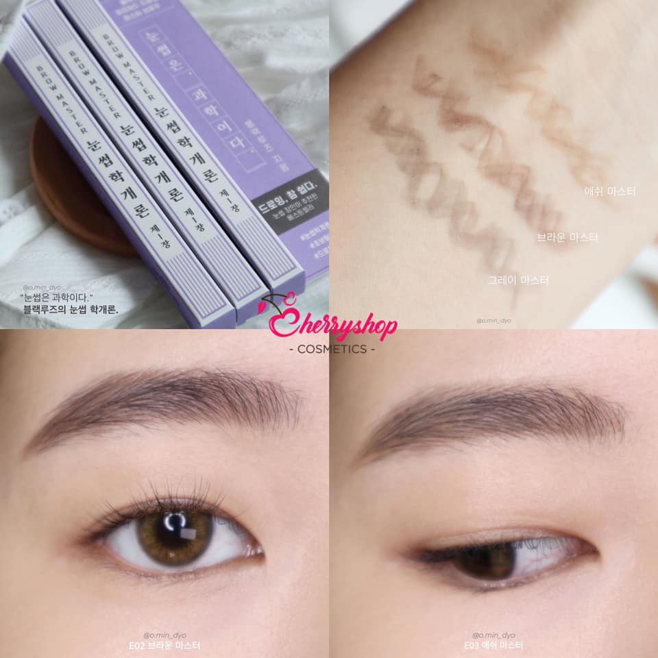 Chì kẻ mày Black Rouge Half-Hard Drawing Master Eyebrow | BigBuy360 - bigbuy360.vn