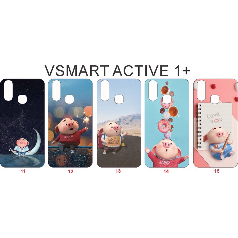 Ốp lưng hình vsmart active 1+ (1 plus) hình heo hot (P2)