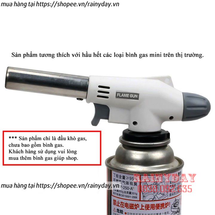 Đầu khò gas, đèn khò ga có mồi lửa sử dụng cho bình gas mini