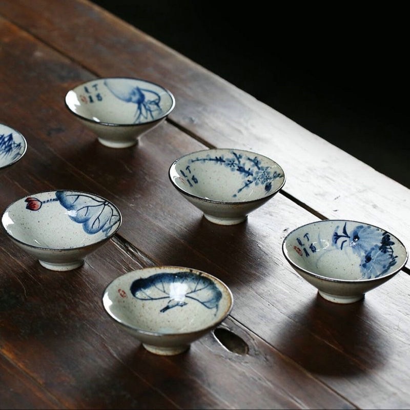 Bộ 6 chén sứ Triều Châu , chén sứ