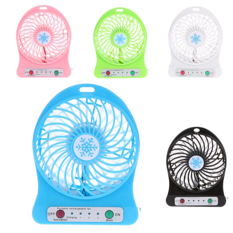Quạt Usb Mini Để Bàn Gắn Kèm Đèn Led