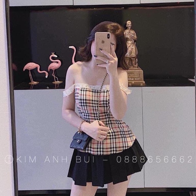 Set nâu chấm bi cao cấp sai s