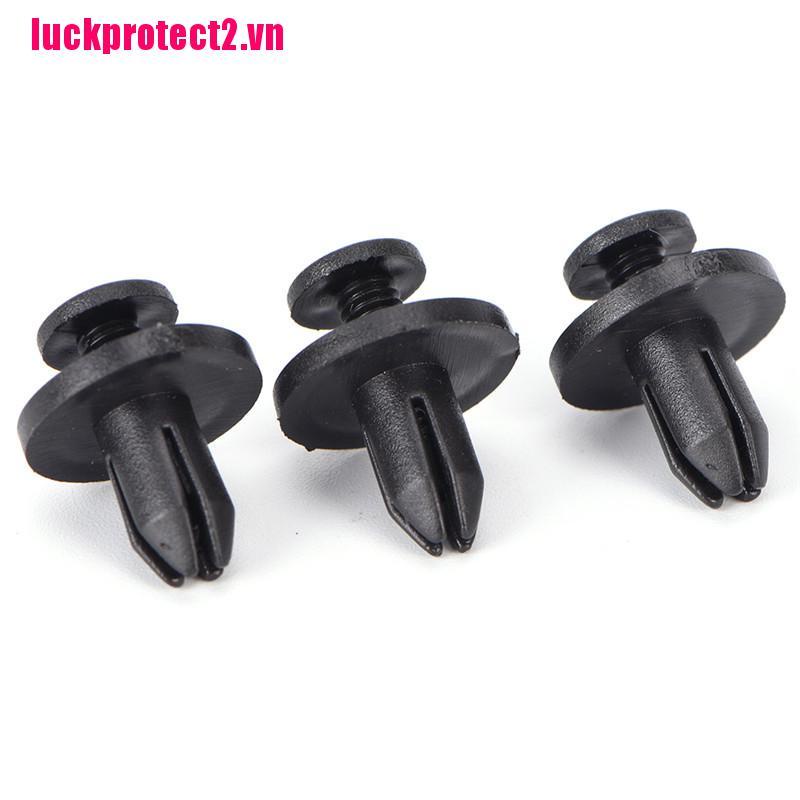 FENDER Bộ 50 Đinh Tán Nhựa Màu Đen 6Mm Chuyên Dụng Cho Xe Hơi