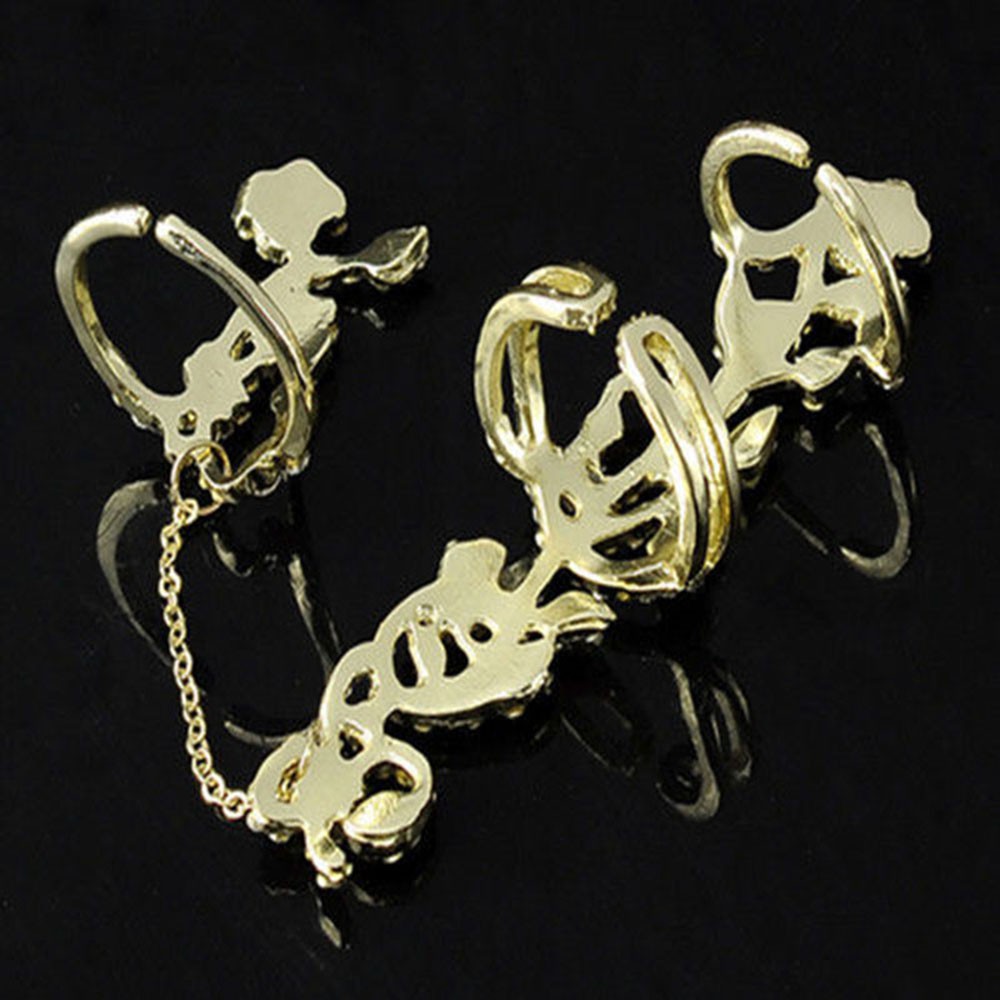 Double Rock Armor Punk Gift Ring