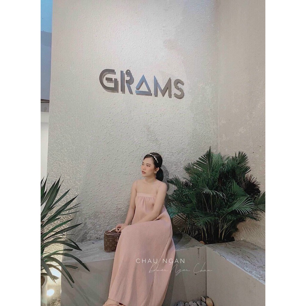 Đầm Nữ Maxi Dập Ly Nơ Lưng MT001
