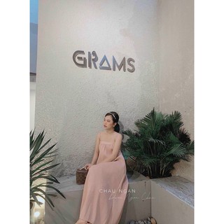 Đầm nữ maxi dập ly nơ lưng mt001