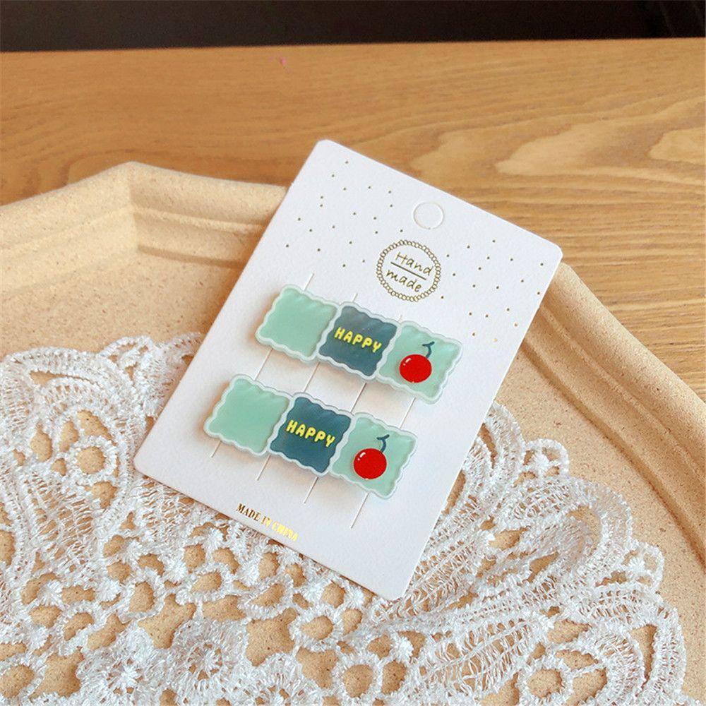 1 Cặp Kẹp Tóc Hình Trái Cây Hoạt Hình Cho Bé