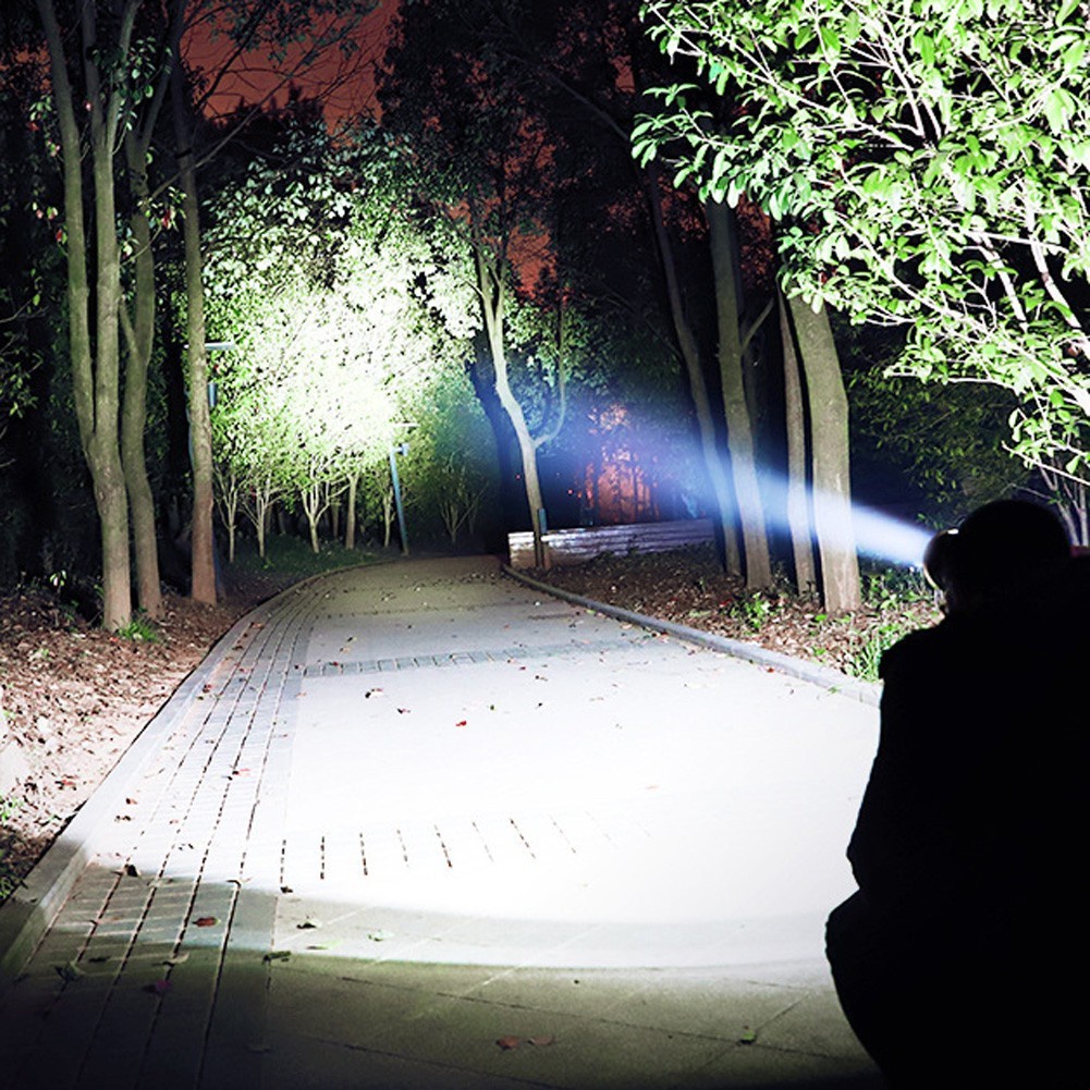 Đèn Pin Đeo Đầu 5 Bóng LED Siêu Sáng Chống Thấm Nước Sạc USB Tiện Lợi