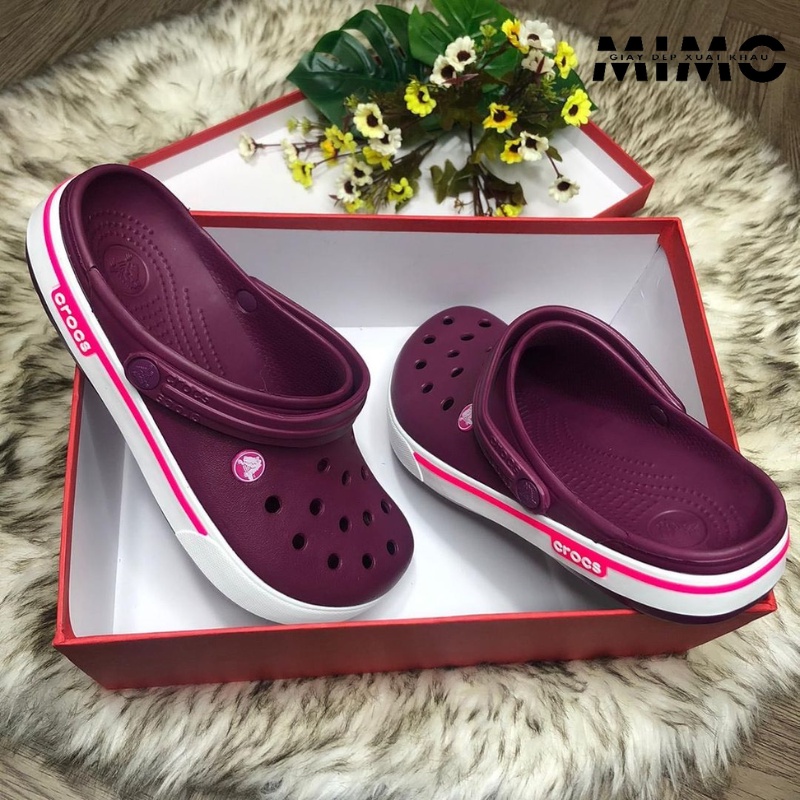Tặng kèm jibit, Dép sục Crocband II.5 nhiều màu êm nhẹ cho nam nữ