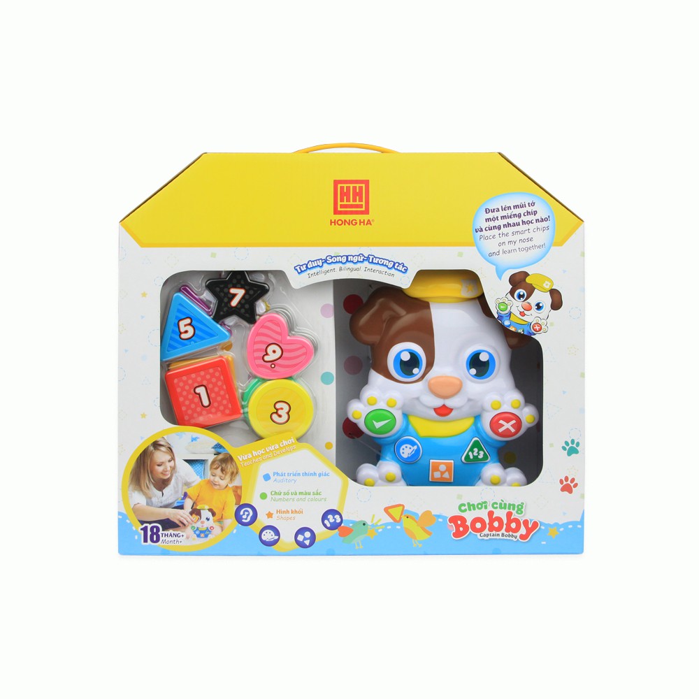 Đồ chơi thông minh Hồng Hà dành cho bé từ 18 tháng tuổi - Chơi cùng Bobby 8304