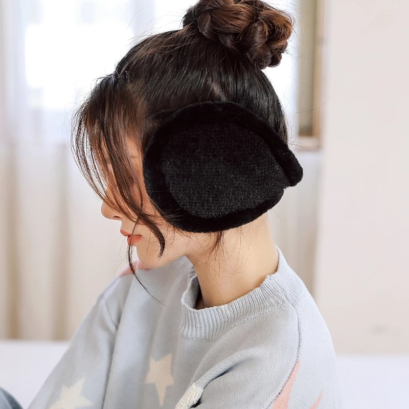 Chụp tai vải lông dày giữ ấm mềm mại chống gió mùa đông thời trang dành cho cả nam và nữ