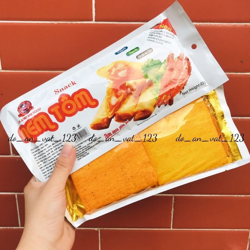 Gói 22g Snack Nem Tôm Ba Anh Em Dai Ngon
