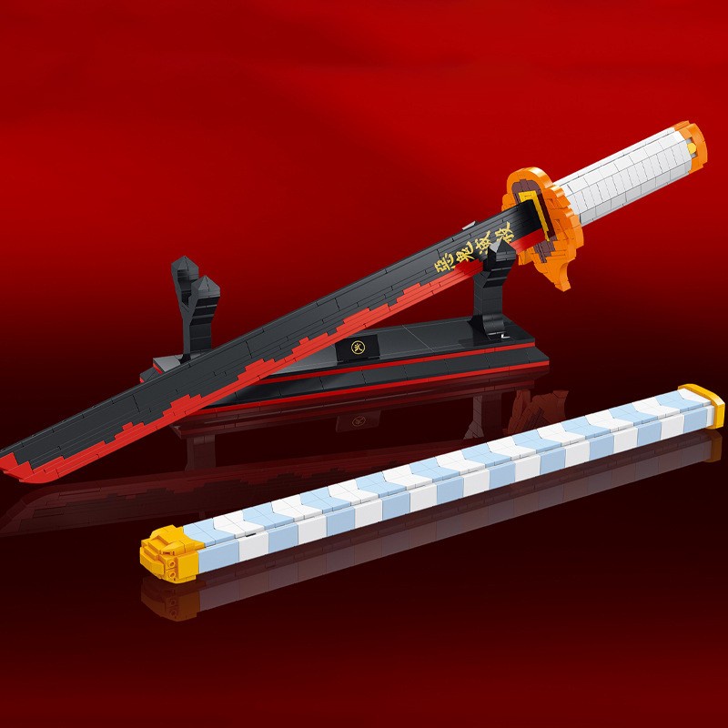 Đồ chơi Lắp ráp Mô hình DK1503 Anime Demon Slayer Sunwheel Knife Katana Swords