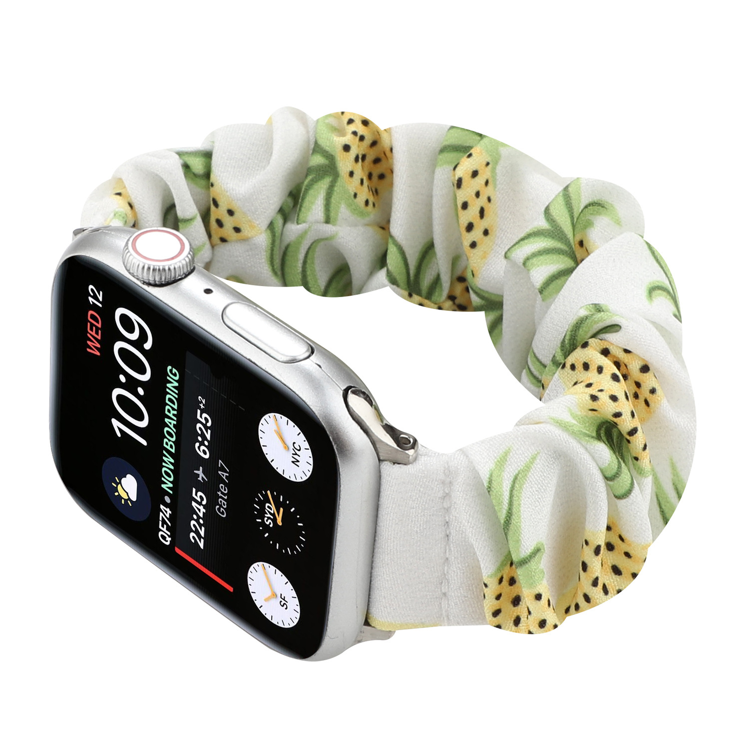 Dây Vải Cột Đồng Hồ Apple Watch Series 5 4 3 2 38mm 40mm 42mm 44mm In Họa Tiết Hoa / Da Báo