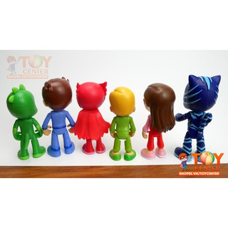 6 mô hình PJ Masks (tay và chân có thể di chuyển) >8cm