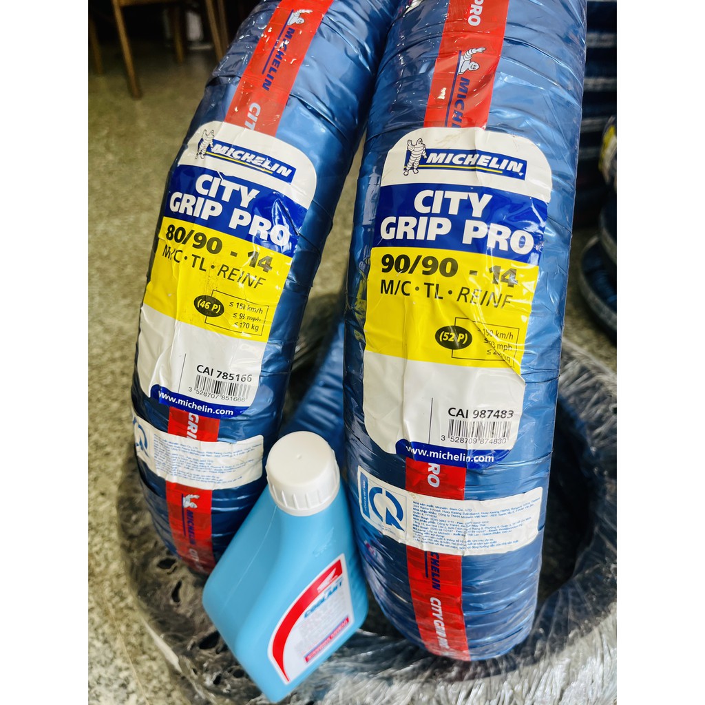 [HÀNG CHÍNH HÃNG] Lốp (Vỏ) xe máy Michelin city grip pro 80/90-14 và 90/90-14 dành cho xe AriBlade,Vario giá cực tốt !