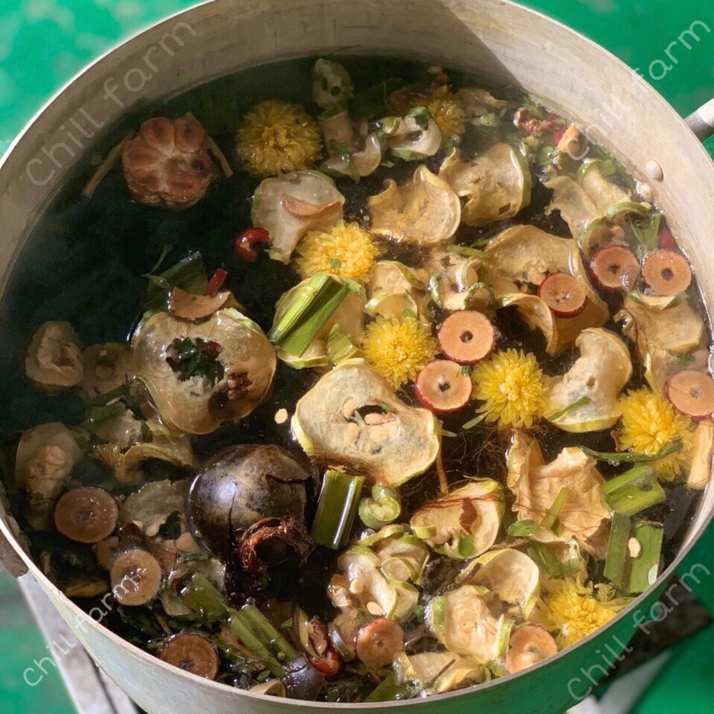 Set Trà Sâm Bí Đao, Quả La Hán Thanh Nhiệt, Mát Gan Giải Độc Nấu 2-4 Lít, Trà Sâm Bí Đao Sạch Nhà Làm