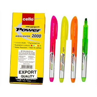 [MUA SỈ GIẢM 10%] Bút, viết dạ quang Cello Power 2000 (1 cây)