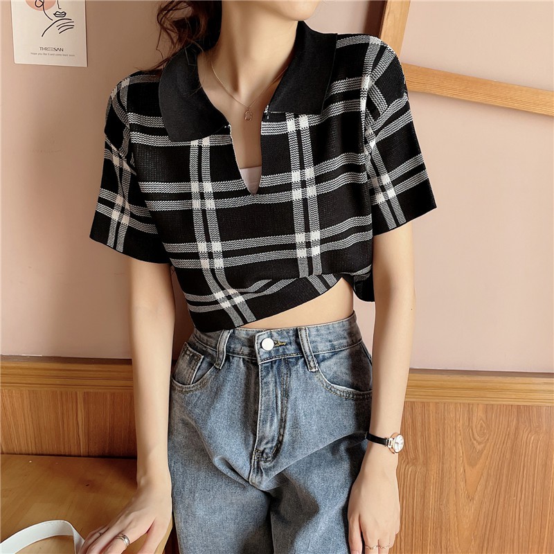 Áo Sơ Mi Nữ Tay Dài Kẻ Sọc Caro Thời Trang | BigBuy360 - bigbuy360.vn