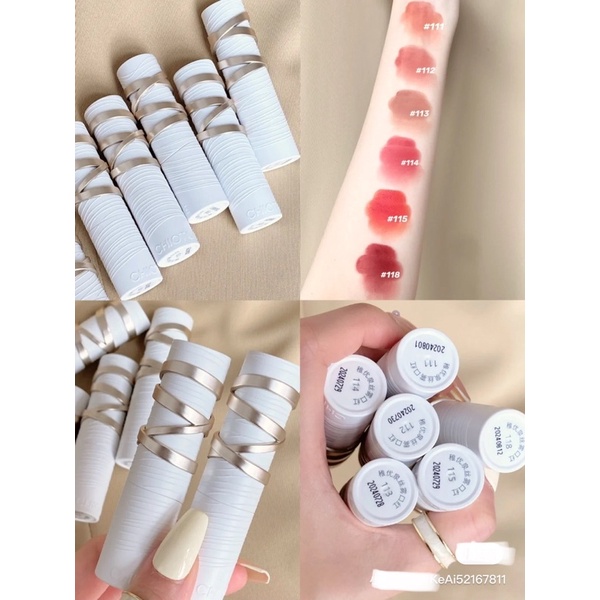 Son thỏi son môi họa tiết cuốn ruy băng Chioture
