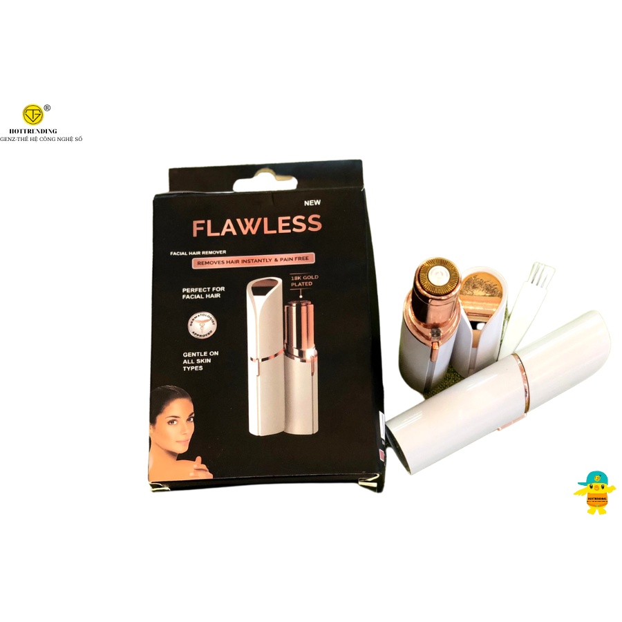 Máy cạo tẩy lông mặt Flawless tự động cầm tay cho nữ