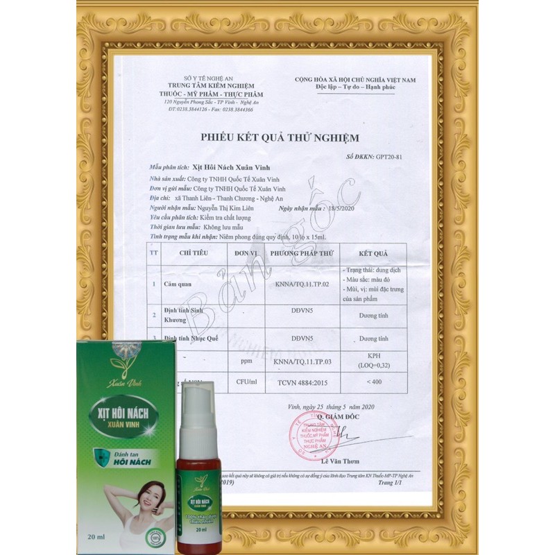 Xịt khử mùi hôi nách, hôi chân Xuân Vinh hiệu quả sau 7 ngày sử dụng | BigBuy360 - bigbuy360.vn